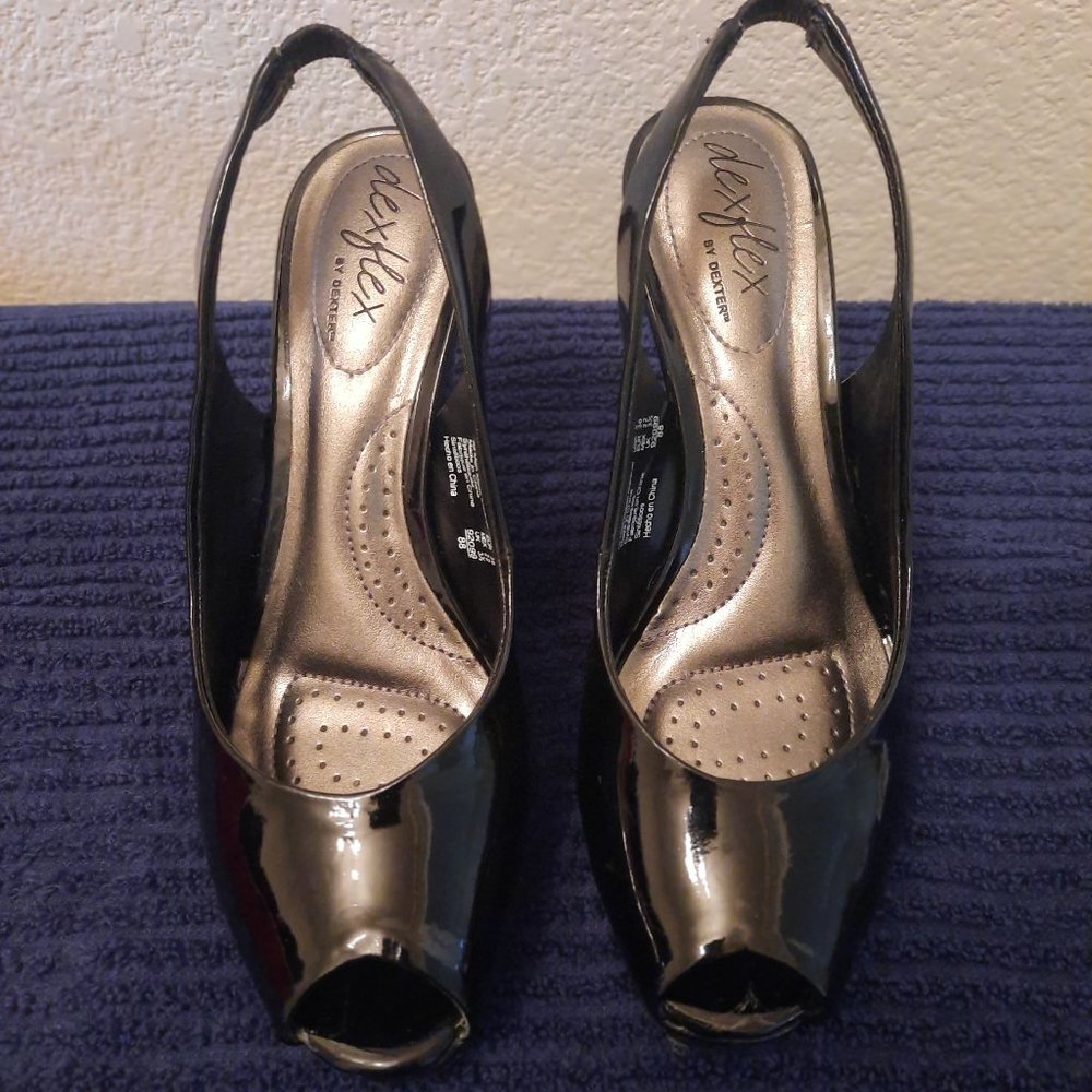 Black platform heels